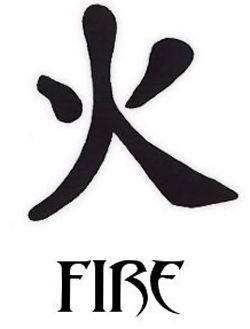 feu kanji tatouage