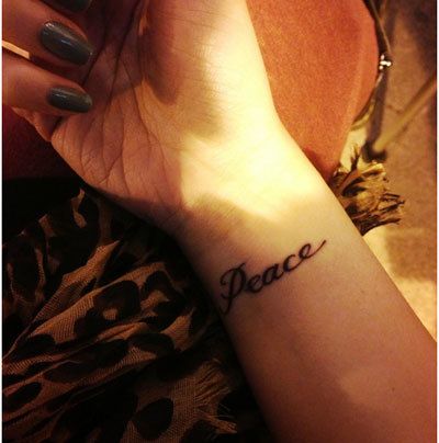 mot de paix dessins de tatouage