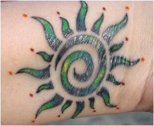 dessins de tatouages ​​verts