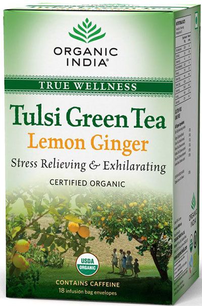 Tea Organic India Tulsi Vert