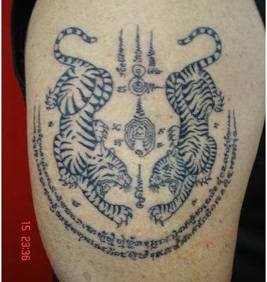 thai tatouage de tigre