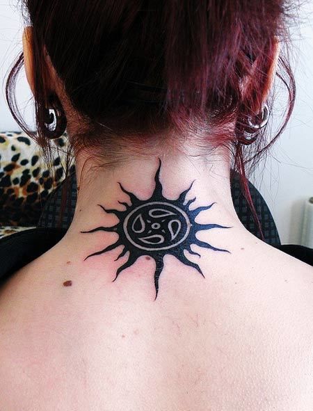 tatouage tribal du soleil