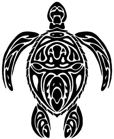tortues tribale dessins de tatouage