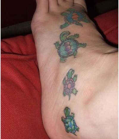 famille tortue tatouage