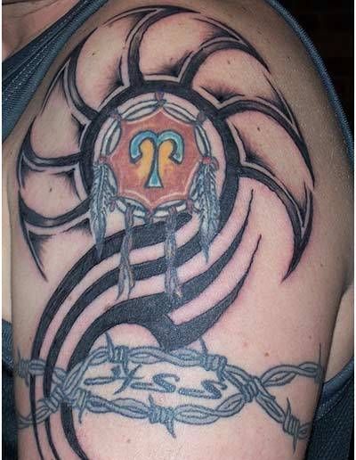 tatouages ​​zodiaque tribal