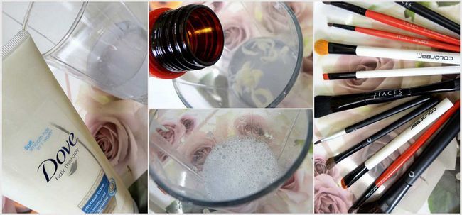 Bricolage - maison nettoyant pinceau de maquillage avec des étapes détaillées et photos Photo