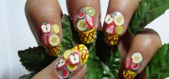Fruit nail art tutoriel - avec des étapes détaillées et photos Photo