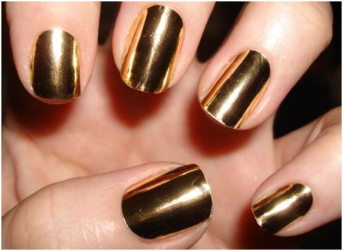 Metallic Gold Nail Polish