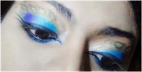 Maquillage des yeux Peacock 11