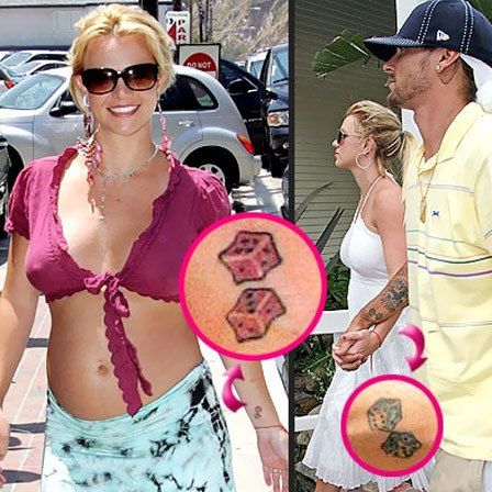 Britney Dice Tattoo