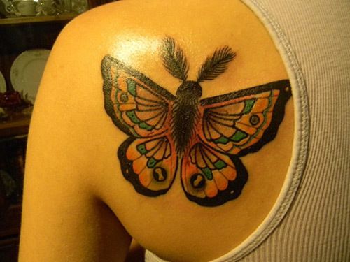 gitane tatouage de papillon