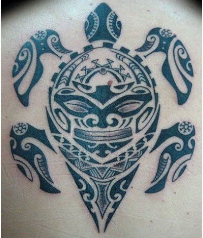 Honu hawaïen de tatouage