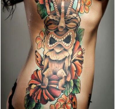 Hawaiian Tiki Tattoo Lono