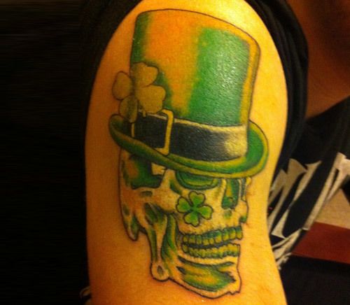 Skull Tattoo irlandaise