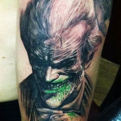Grin sanglante de Joker tatouage
