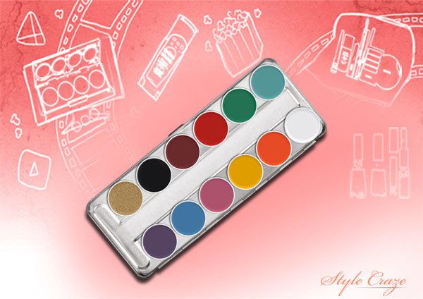 Palette de maquillage KRYOLAN Supracolor 12 Cream Eye Shadow