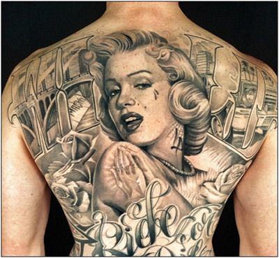 Marilyn Monroe tatouage est un classique
