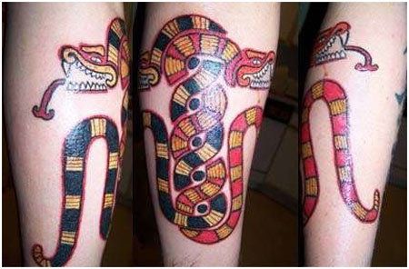 maya serpent tatouage