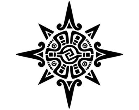 maya tatouage de soleil