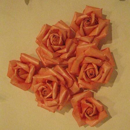 Orange Paper Roses