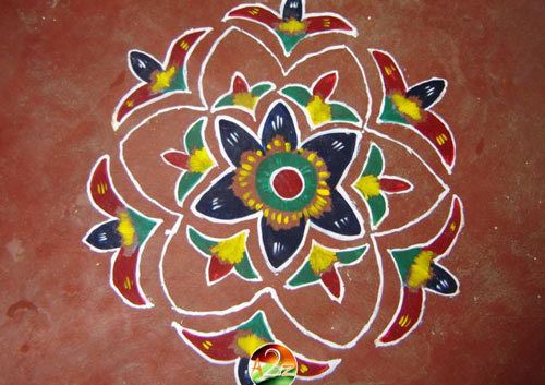 Wet Paint Fleurs Rangoli