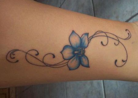 Blue Orchid tatouage