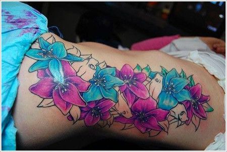 Tattoo Orchid Colorful