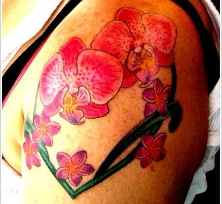 Coeur Orchid Tattoo