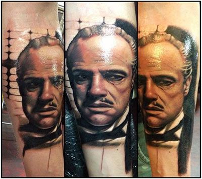 Marlon Brando Portrait Tatouage