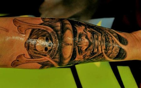Tatouage de crâne Samurai