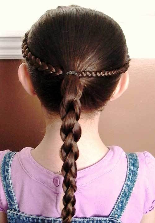 coiffures tressées mignon pour les enfants