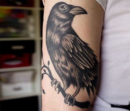 Tatouage Simple Raven