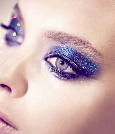 Aventureux Blue Glitter Maquillage des yeux